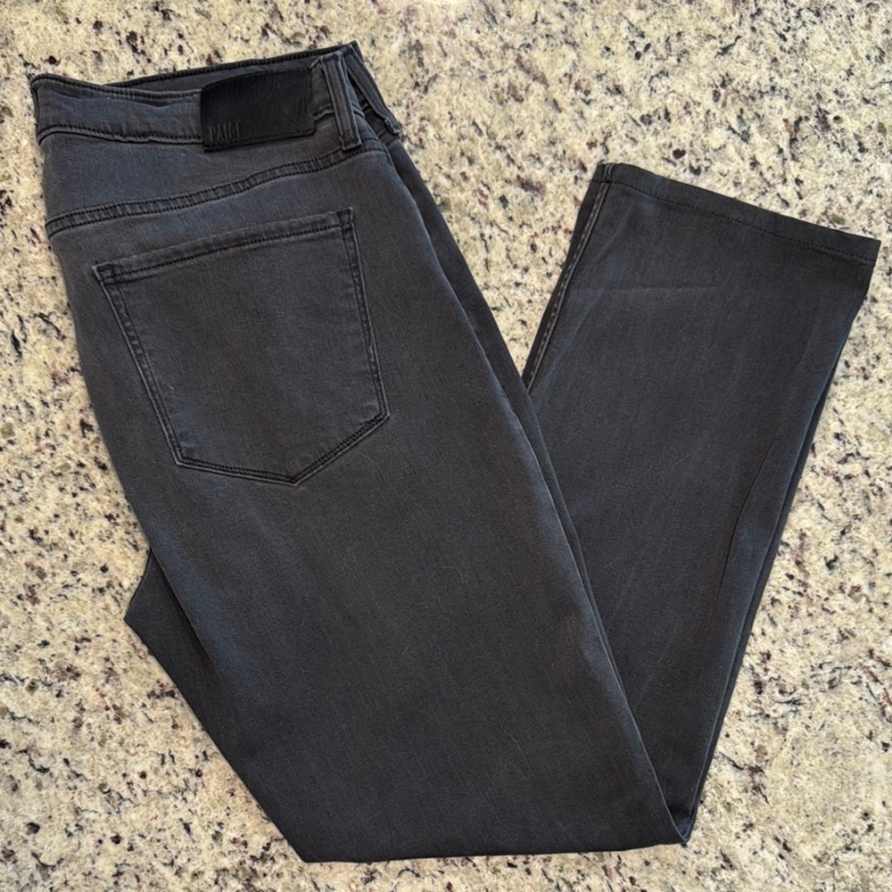 PAIGE Men's Bootcut Jeans in Dark Gray